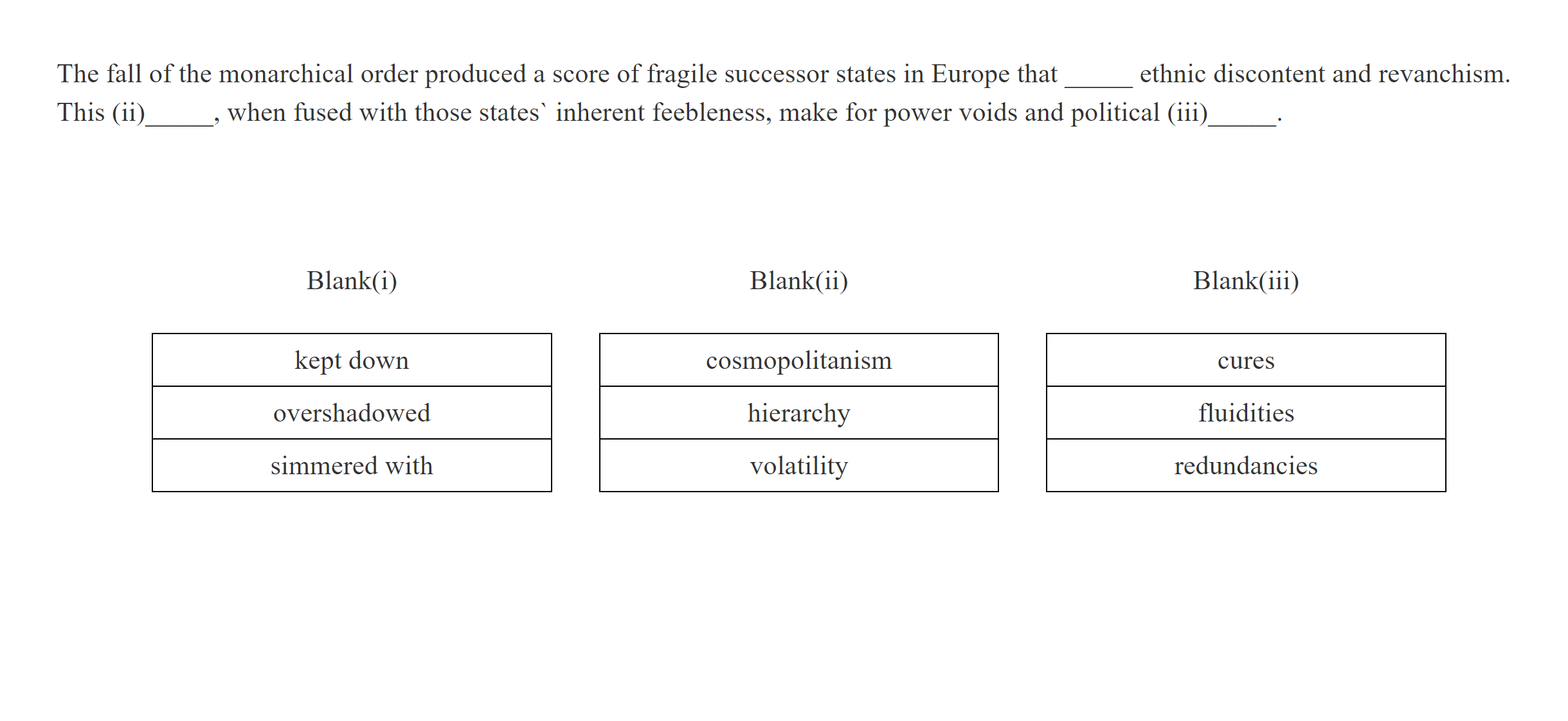 KMF Comprehensive set of mathematics questions after the reform